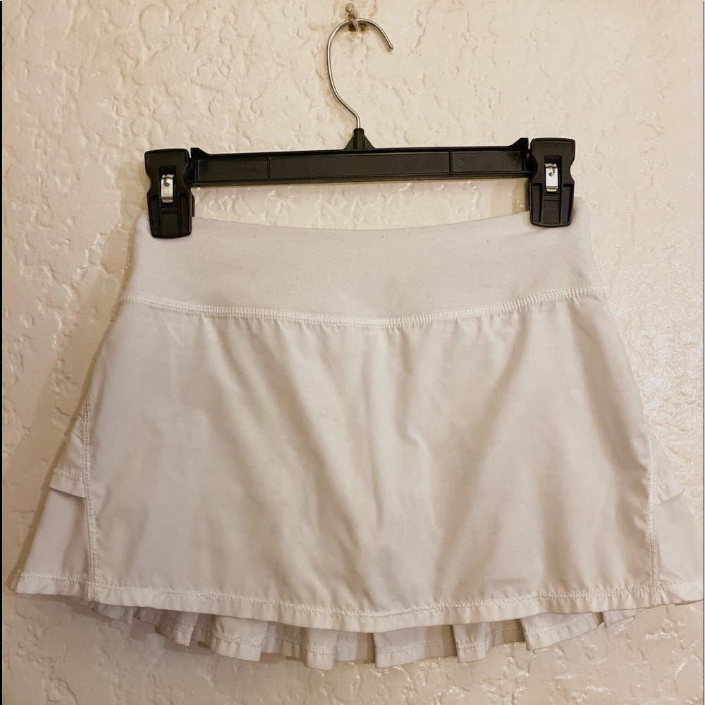 Ivivva size 12 white girls tennis skirt